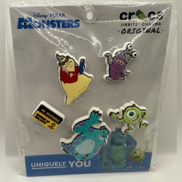 Disney Pixar Monsters Inc Crocs Jibbitz Charms set of 5 NWT - Picture 1 of 9